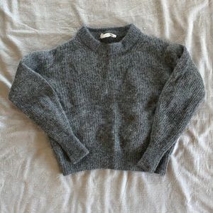 Relaxed fit alpaca sweater. So soft!!